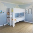 Bunk Bed with built in Bookshelf & optional trundle or drawers